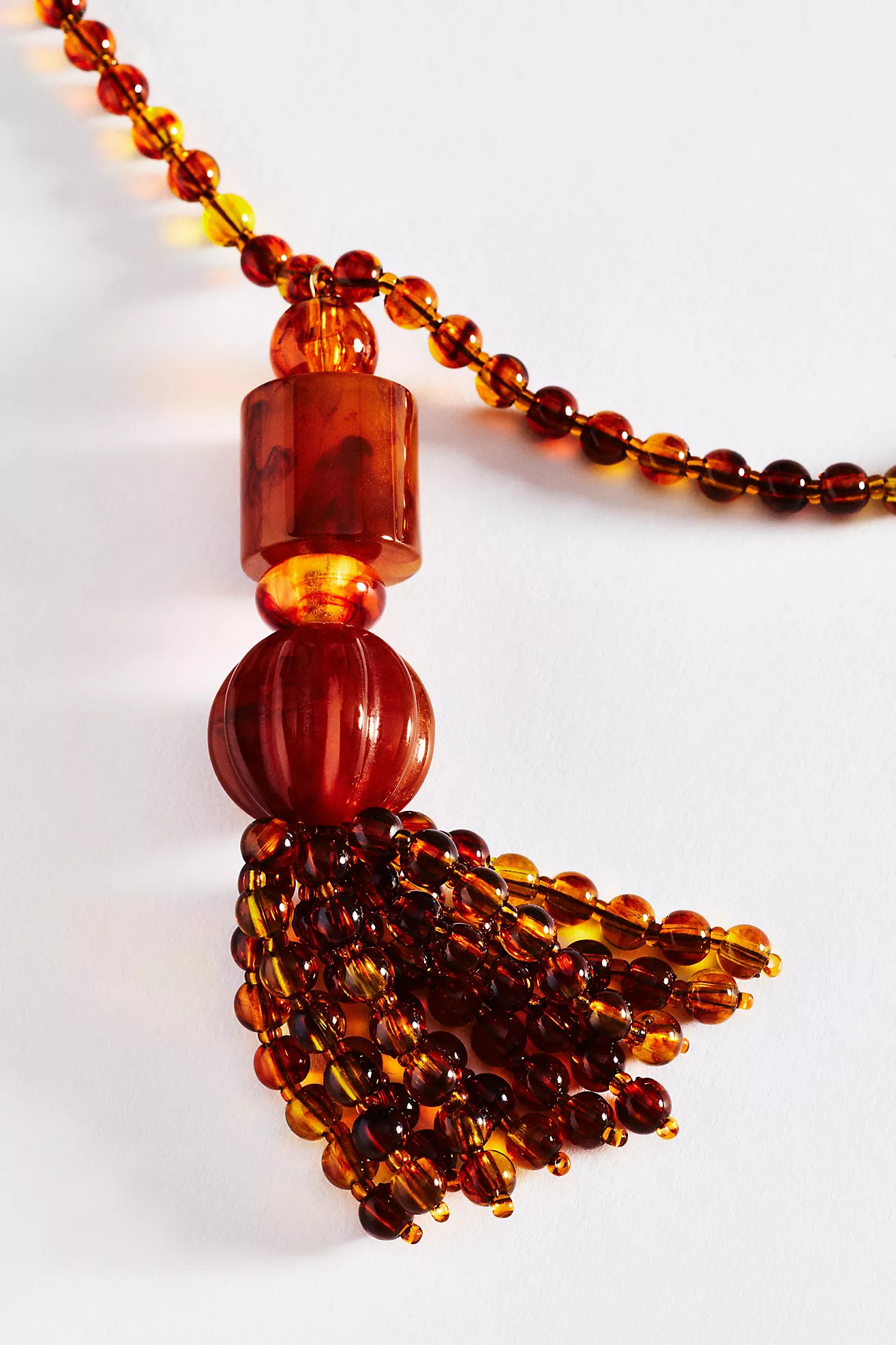 Beaded Tassel Pendant Necklace | Anthropologie (US)