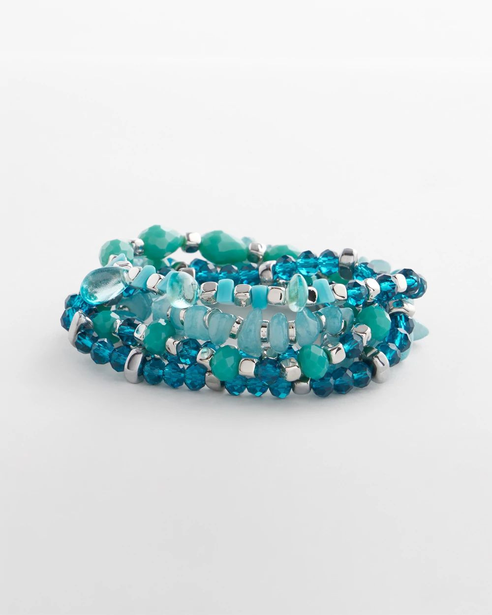 Teal Stretch Set of Five Bracelets | Chico's