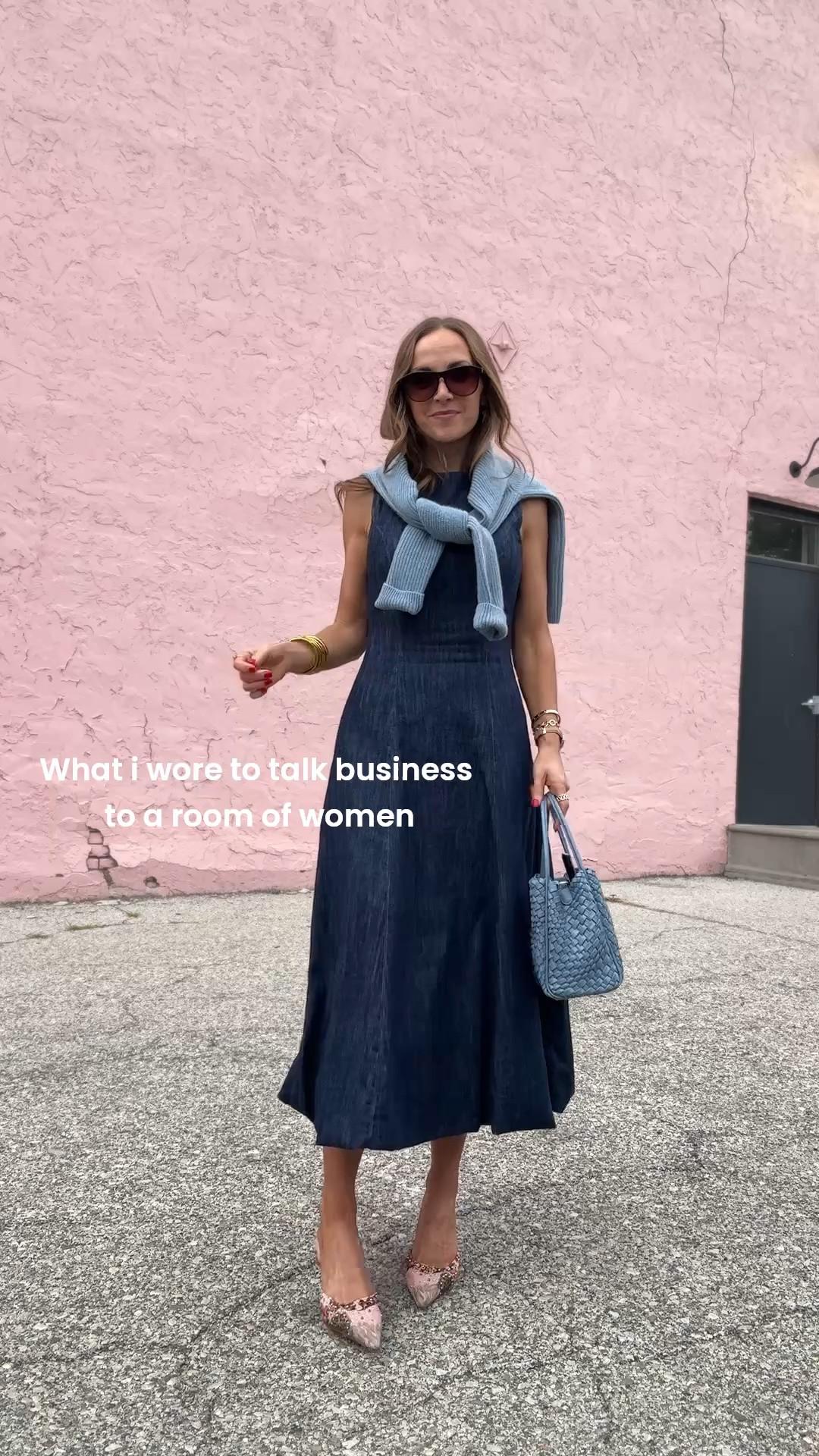 Outfit of the day for speaking to a room of women about business!
