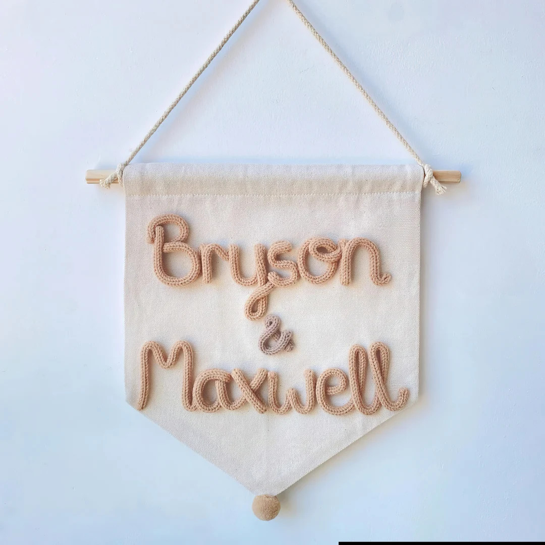 Custom Name Banner: Personalized Nursery Wall Decor - Etsy | Etsy (US)