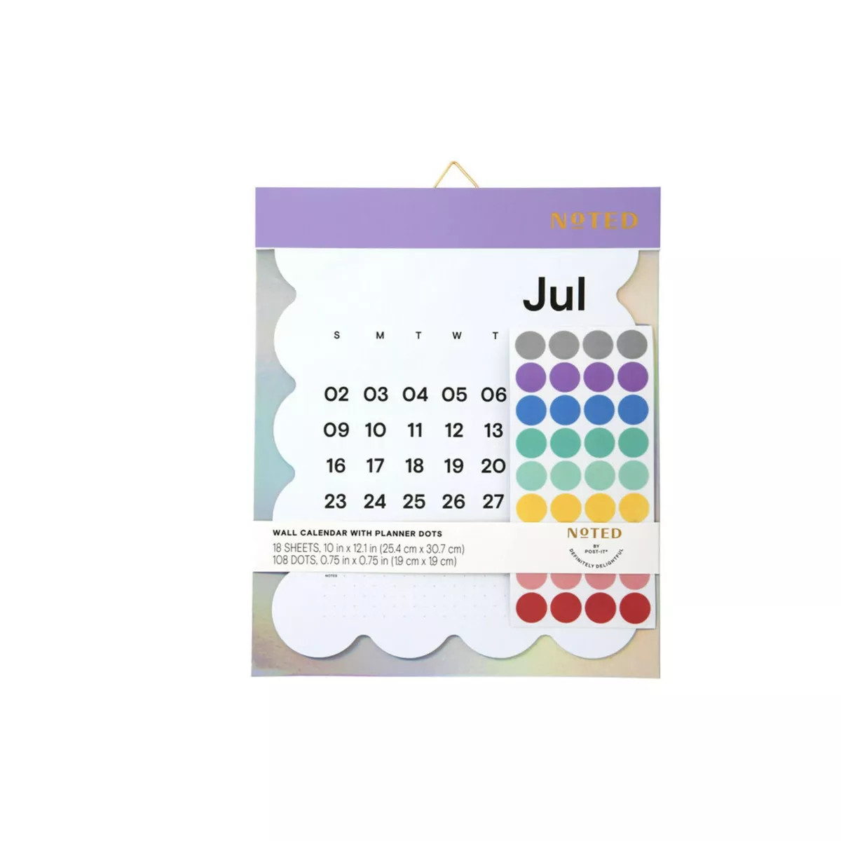 Post-it Undated Monthly Desktop Calendar 10"x 12.5" Cools | Target