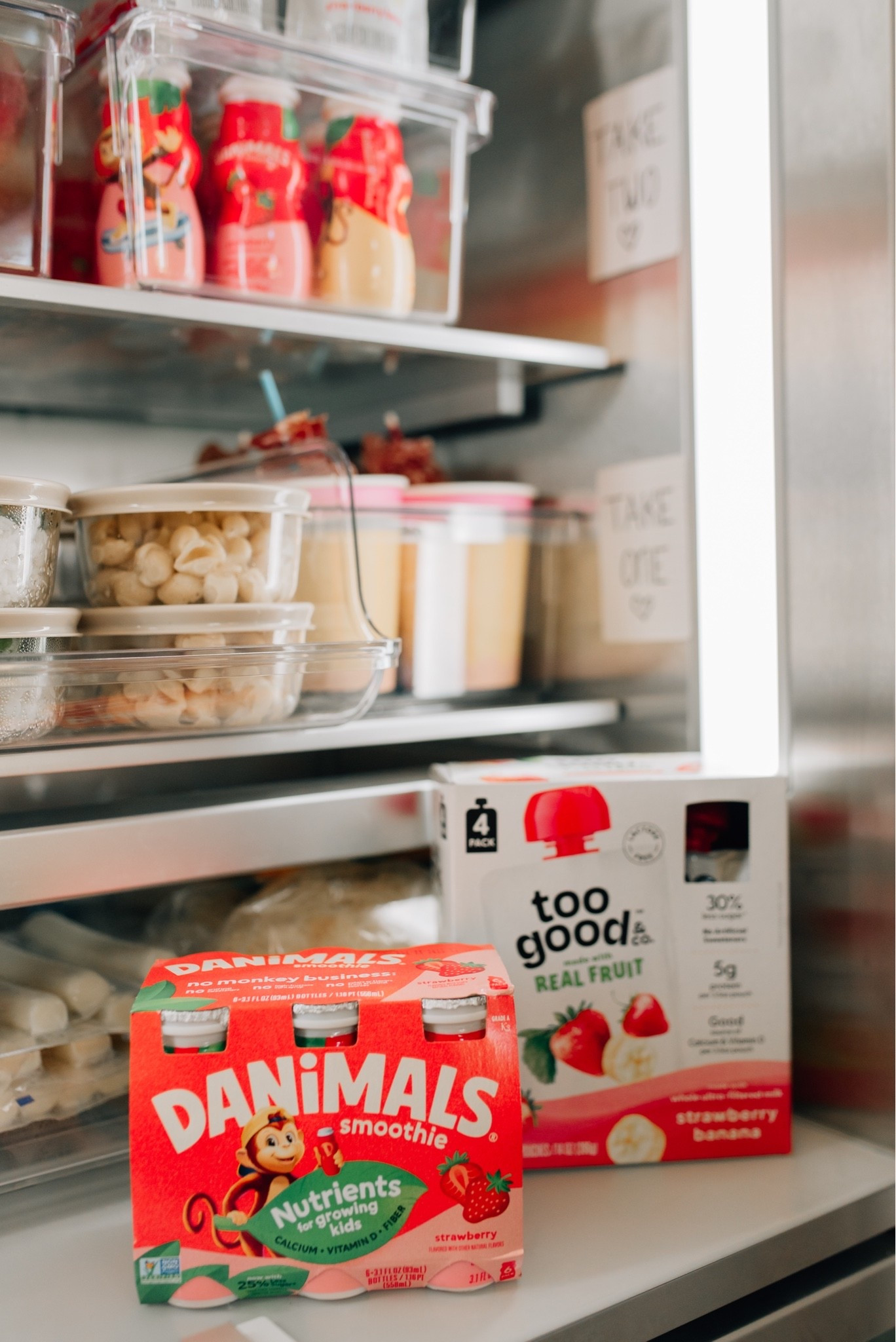 #ad Danimals Smoothies are always one of the first things my kids grab because they're easy to toss into lunchboxes and provide calcium and vitamin D to help support growing kids. They pair perfectly with fruit for a quick grab-and-go lunch, making busy school mornings so much easier. Stock up at @target and get $5 back when you spend $10 or more on qualifying products. @happyfamilyorganics @danimals @toogoodandco #ad #targetpartner #targetfinds @shop.ltk #liketkit