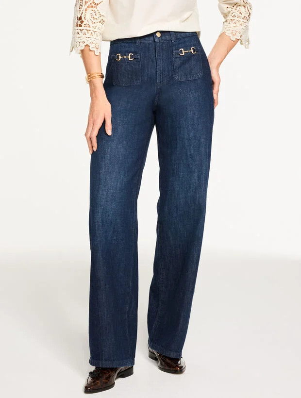 Relaxed Trouser Jeans - Wellington Wash | Talbots