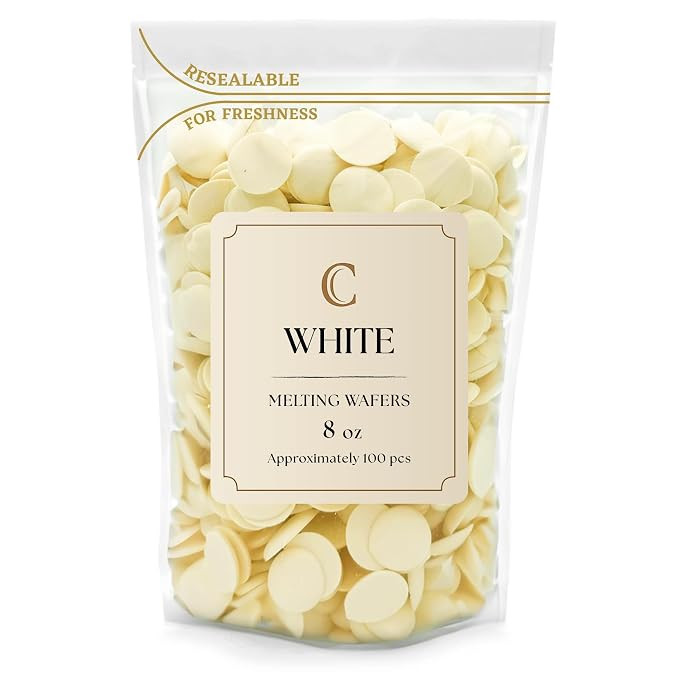Merckens White Melting Wafers 8 Ounces Bulk Bag - Perfect For Dipping, Deserts, Baking And More | Amazon (US)