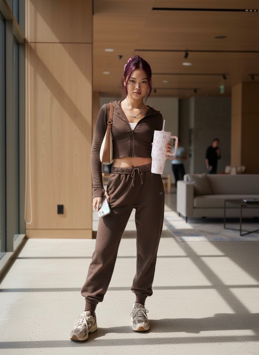 This is my “out the door but still me” outfit.
Wearing size small and size 8 shoes — everything is soft, easy, and actually comfortable for real life. @Alo Yoga per usual.

Perfect for coffee runs, errands, travel days, or when you don’t feel like trying too hard.
I linked everything I’m wearing here 🤍

#LTKSeasonal #LTKdayinmylife #LTKootd