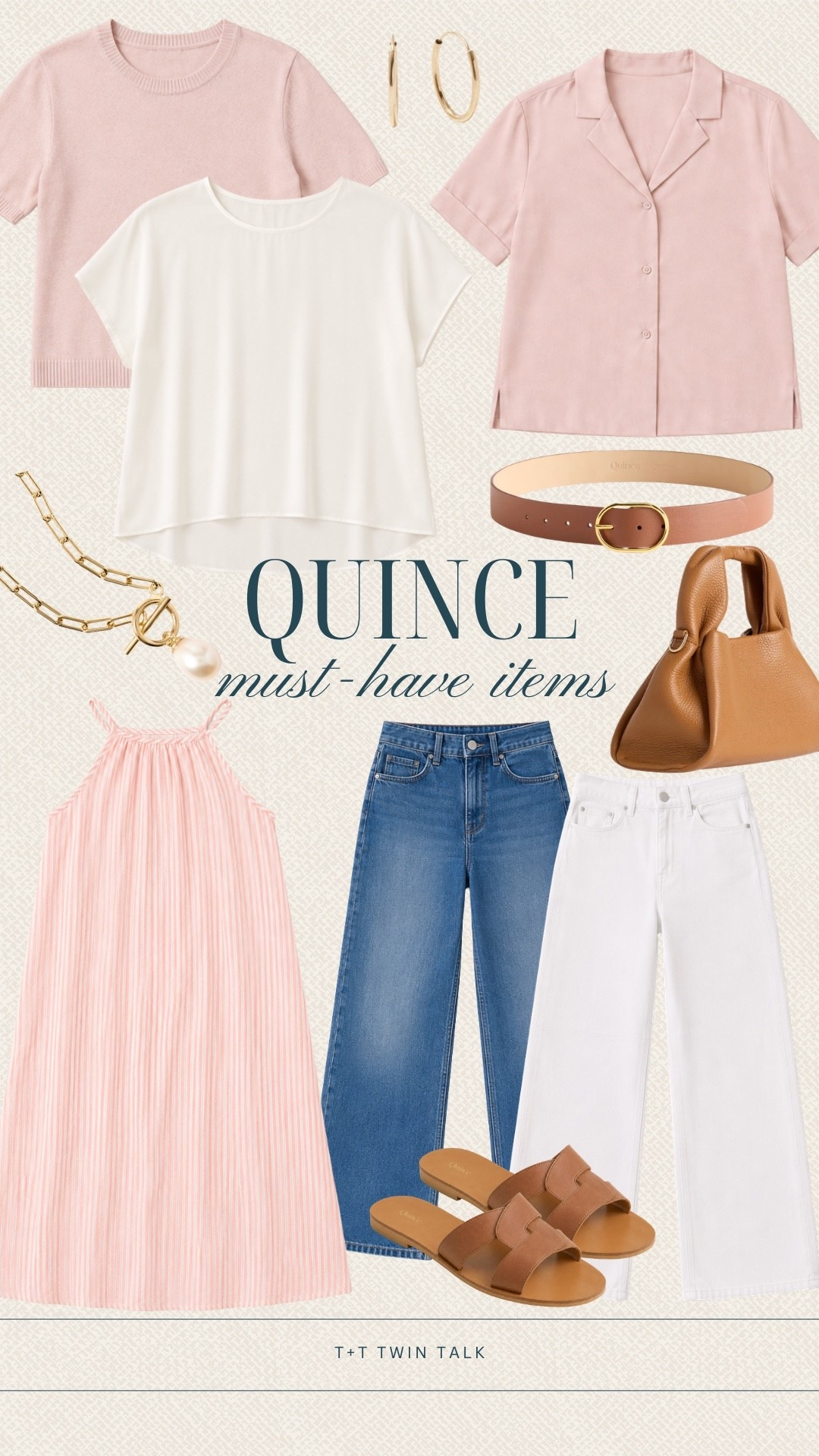 These pieces from Quince are all about the kind of staples that make getting dressed easier. The soft pinks, clean whites, and warm neutrals give this roundup a really effortless feel. These are the pieces you build a summer wardrobe around.

#LTKSeasonal #LTKOver40 #LTKMidsize