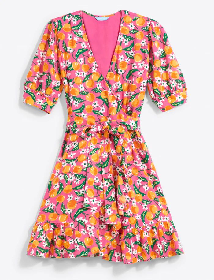 Wynonna Wrap Dress in Orange Blossom | Draper James (US)
