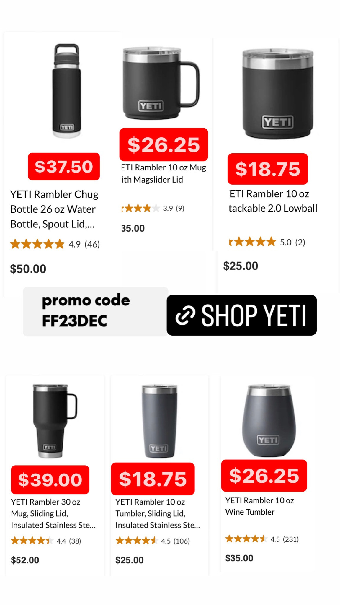 25% off #yeti with code Ff23dec. #giftideas 

#LTKHoliday #LTKGiftGuide #LTKfindsunder50