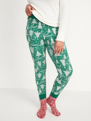 Matching Printed Thermal-Knit Pajama Leggings for Women | Old Navy (US)