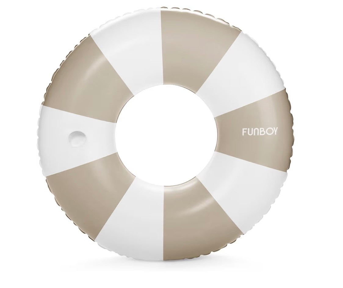 FUNBOY Giant Vintage Tan Stripe Inflatable Tube Pool Float with Cup Holder 48" | Large Pool Float for Adults | Inner Tube Swimming Pool Toys Swim Rings | Pool Lounger Float for Pool Party & Summer

#LTKdayinmylife #LTKgrwm #LTKSeasonal