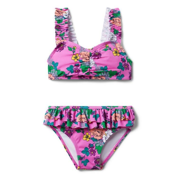 Floral Ruffle Recycled 2-Piece Swimsuit | Janie and Jack