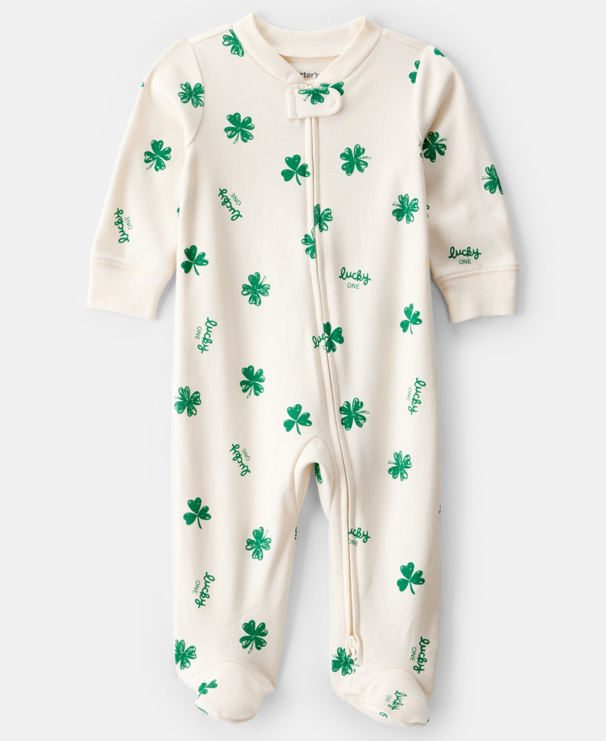 Carter's Baby Boys or Baby Girls St. Patrick's Day Snug Fit Sleep and Play Pajama - Ivory | Macy's