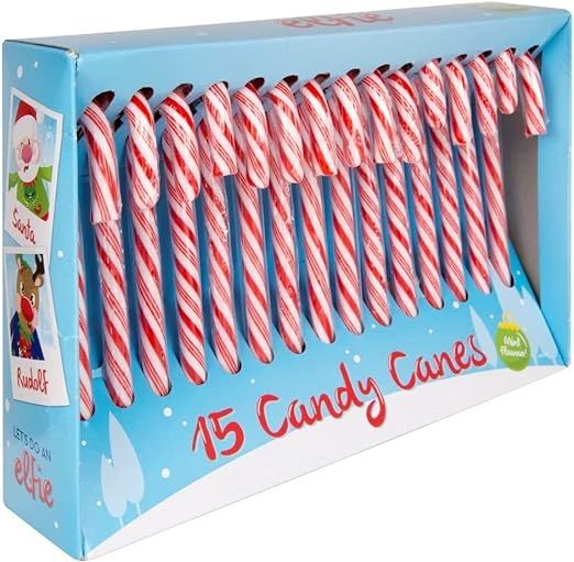 15 Pack Christmas Tree Peppermint Candy Canes Decoration Sweets Box Large Xmas | Amazon (UK)