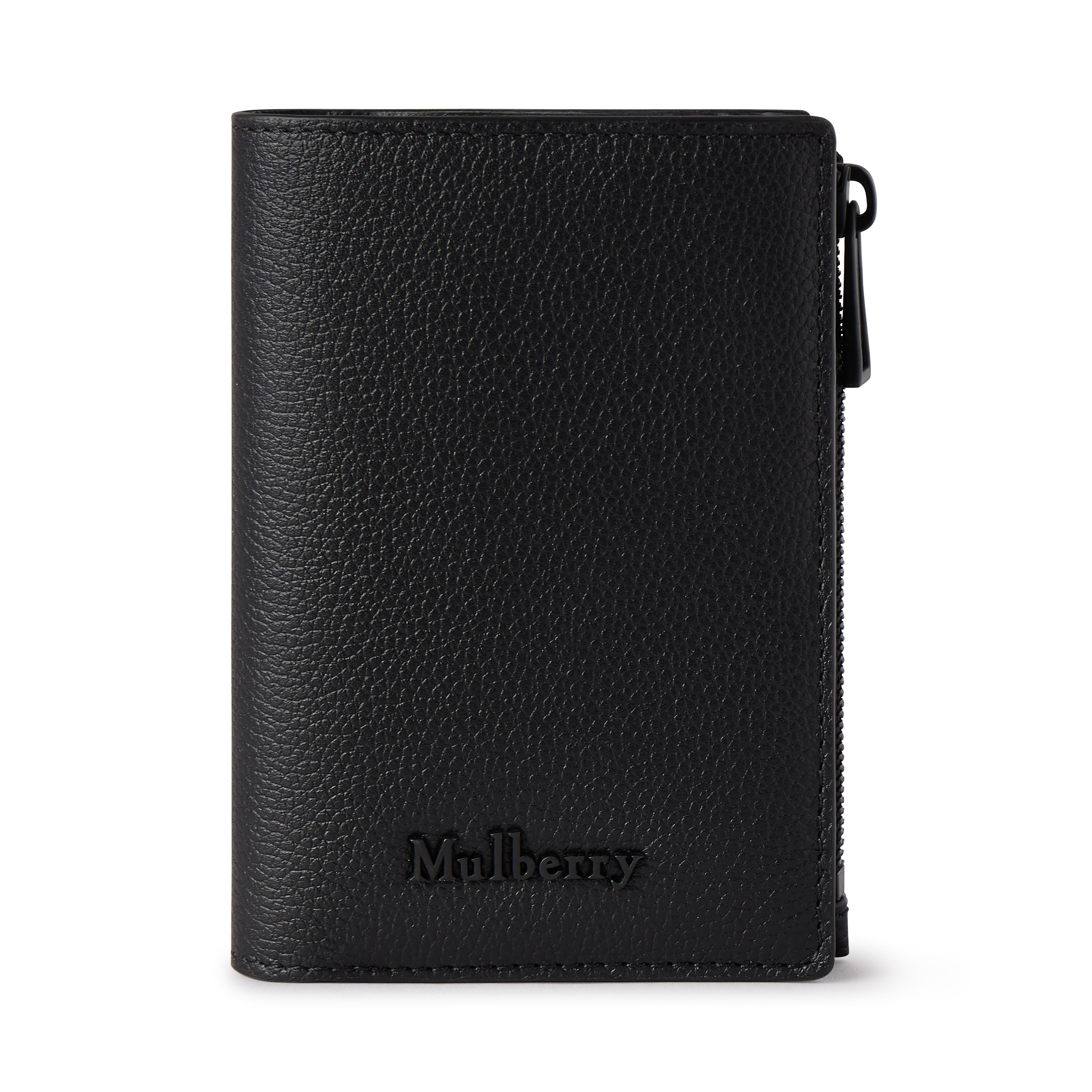 Mulberry Men's Farringdon Compact Wallet Black | MULBERRY