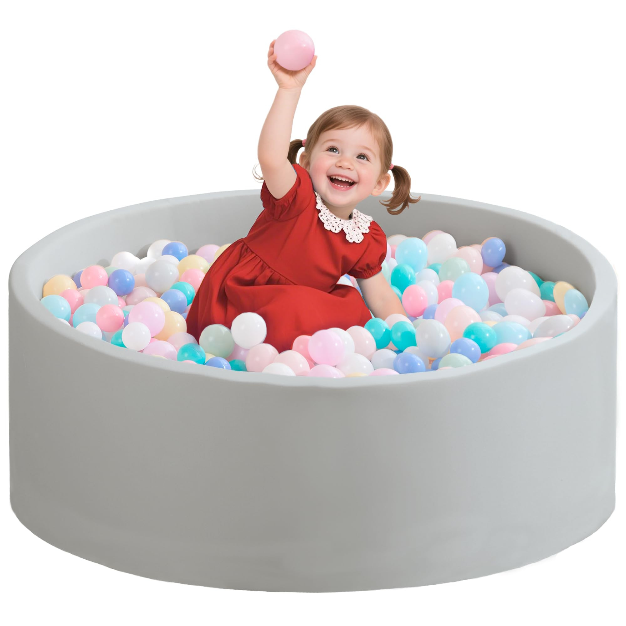 Zedachica Ball Pit for Toddlers 35.43'' x 11.81" Baby Ball Pit Soft Memory Foam Ball Pits Round K... | Amazon (CA)