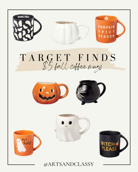Whether you’re team PSL or spooky vibes these $5 Fall coffee mugs are too cute to pass up! Target has done it again with their seasonal mugs for Fall and Halloween! Run don’t walk, these will sell out quick! 
#fallkitchen #fallcoffeemugs #halloween #halloweenkitchen #spookyseason

#LTKSeasonal #LTKhome #LTKunder50