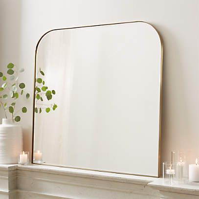 Edge Black Arch Wall Mirror + Reviews | Crate & Barrel | Crate & Barrel