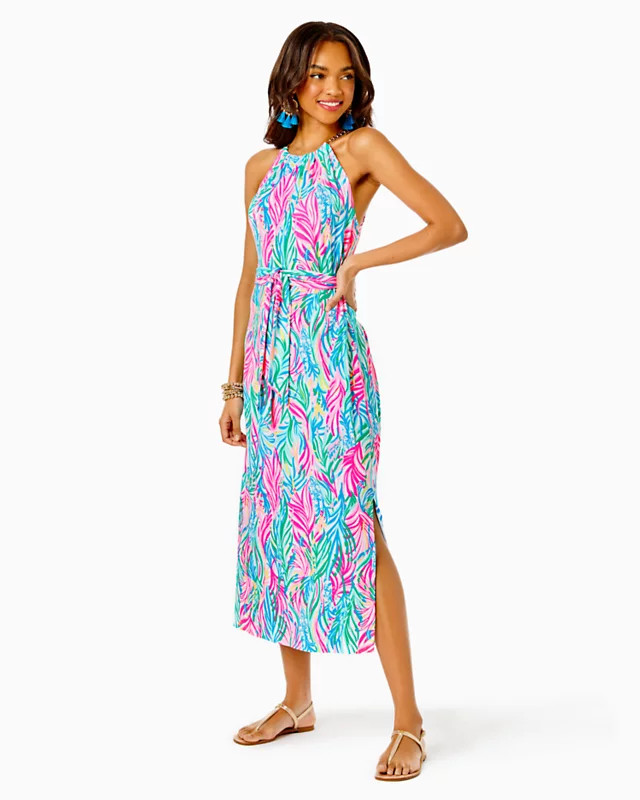 Bingham Halter Midi Dress | Lilly Pulitzer