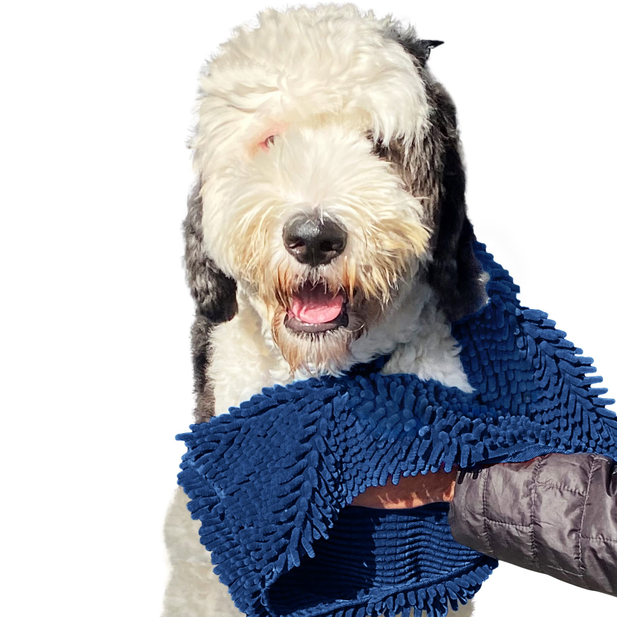 Soggy Doggy Super Shammy Dog Towel | Navy Blue | 31” x 14” | Microfiber Chenille Towel for Dr... | Amazon (US)