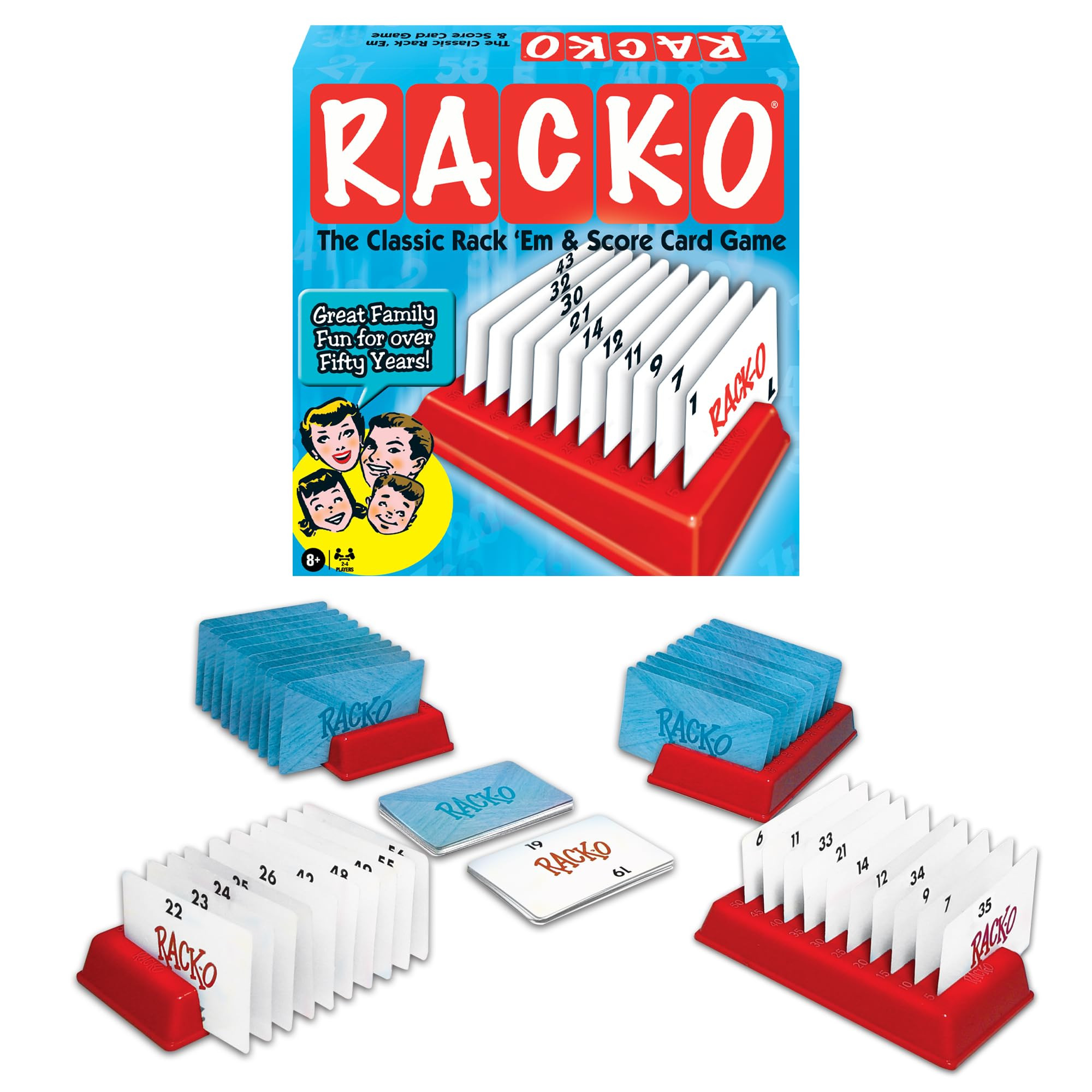 Winning Moves Rack-O Retro Game Games USA, Classic Tabletop Game Enjoyed by Families Since The 19... | Amazon (US)