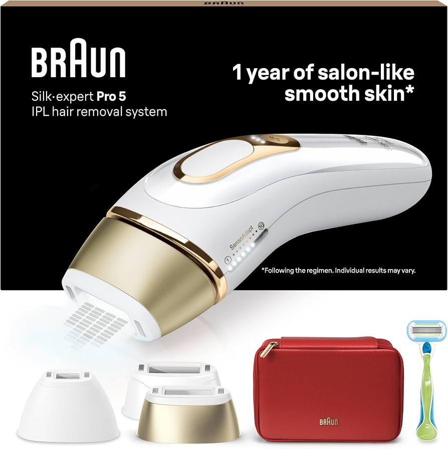 Braun IPL Silk Expert Pro 5 Haarentfernungsgerät Damen, sichtbare Haarentfernung, Designed In Ge... | Amazon (DE)