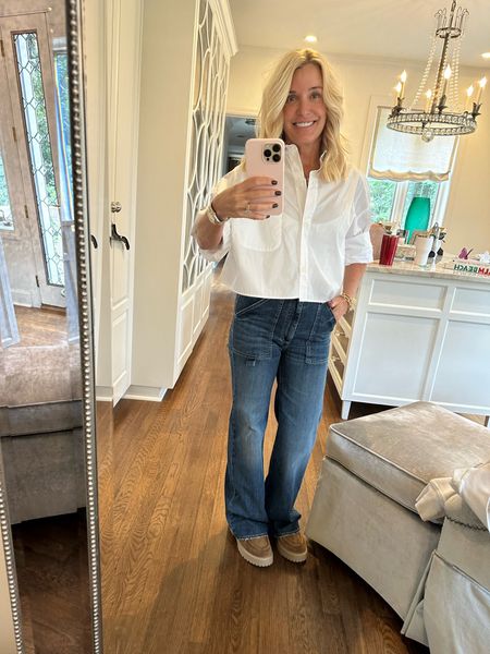 Simple look that can be easily dressed up for dinner with jewelry and boots

#LTKover40 #LTKworkwear