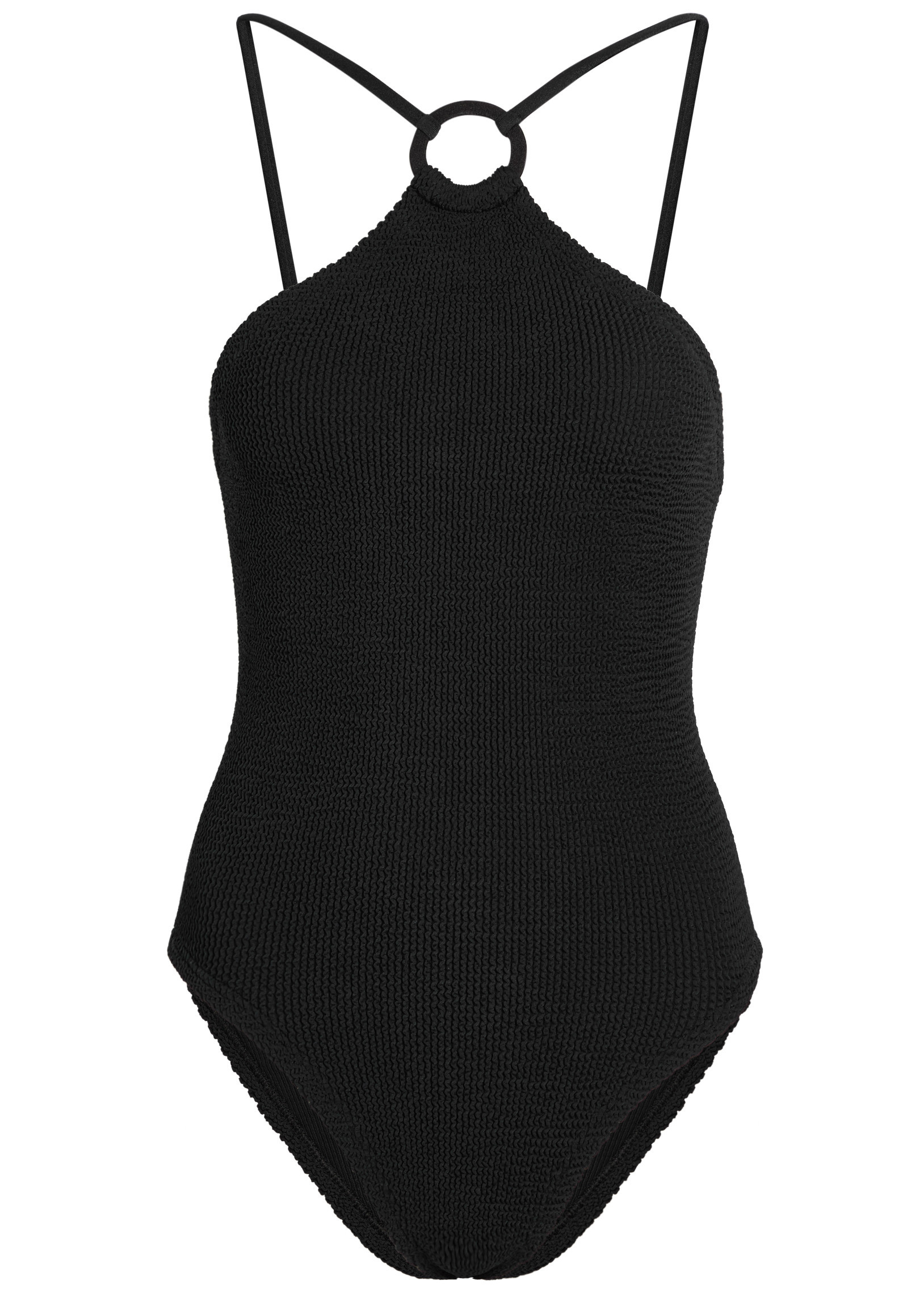 Jasmine hoop detail crinkle swimsuit | Harvey Nichols