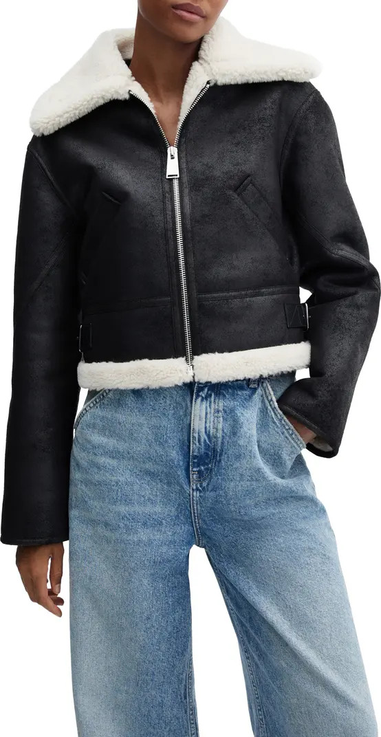 Splash Faux Shearling Jacket | Nordstrom