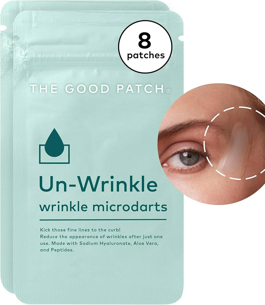 The Good Patch Un-Wrinkle Microdart Anti Wrinkle Patches for Crow’s Feet and Between Eyes, Made... | Amazon (US)