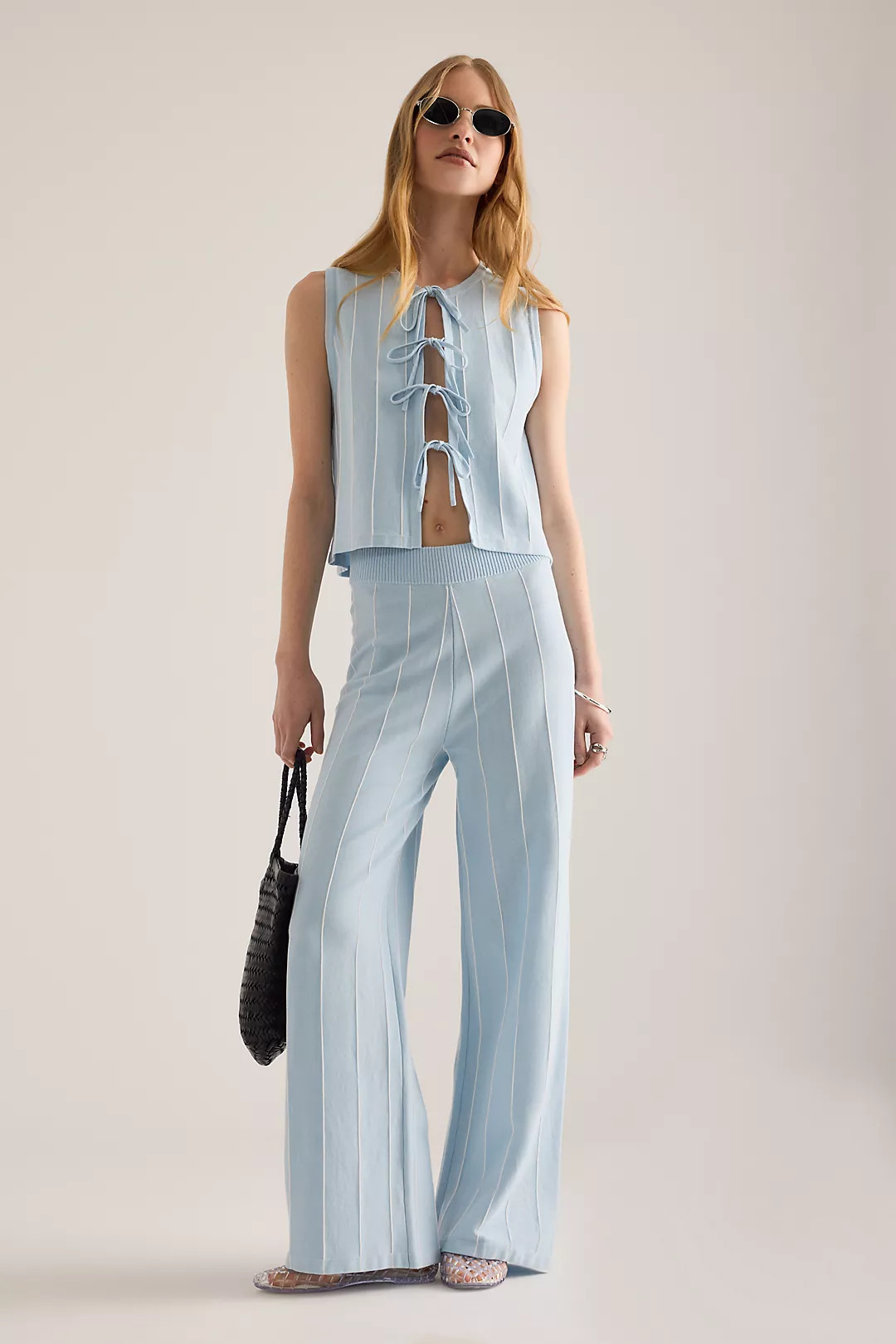 The Tiny Big Sister Stripe Knit Trousers | Anthropologie (UK)