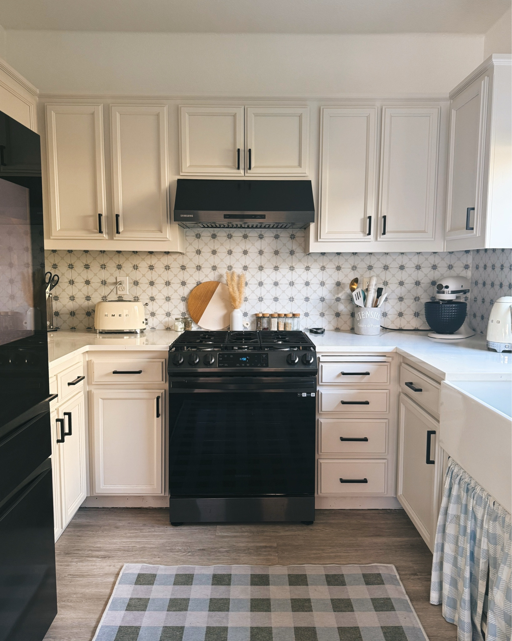 Our kitchen is almost done, and I’m so happy with how it’s looking now. - Maybe one day, we’ll be able to change our floors! That’s our goal for the future. 🙃

#LTKHome #LTKGiftGuide #LTKFamily