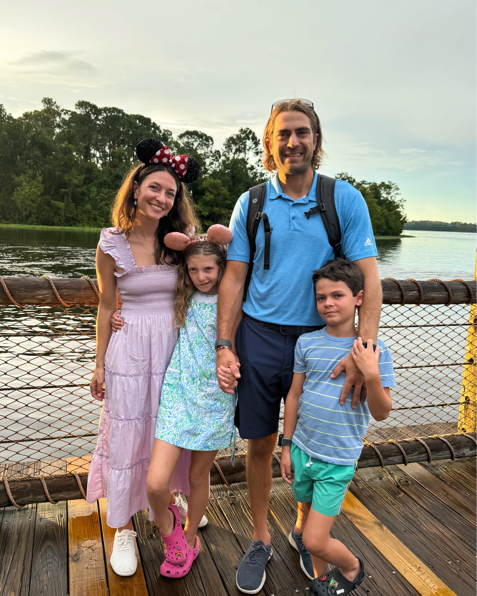 Day 5- We had another really nice slow morning at the hotel before getting breakfast and going to the pool. There’s 2 pools at the Wilderness Lodge & A & I went back & forth but J likes to stay where the water slide is or to play foosball & ping pong. We had a little extra time before our dinner reservation so we stopped at the arcade (J’s other favorite place 😂). Then we took to boat to the Magic Kingdom & the monorail to the Grand Floridian where we had our traditional night at the GF Cafe & it was really good! 

#LTKTravel #LTKFamily #LTKKids