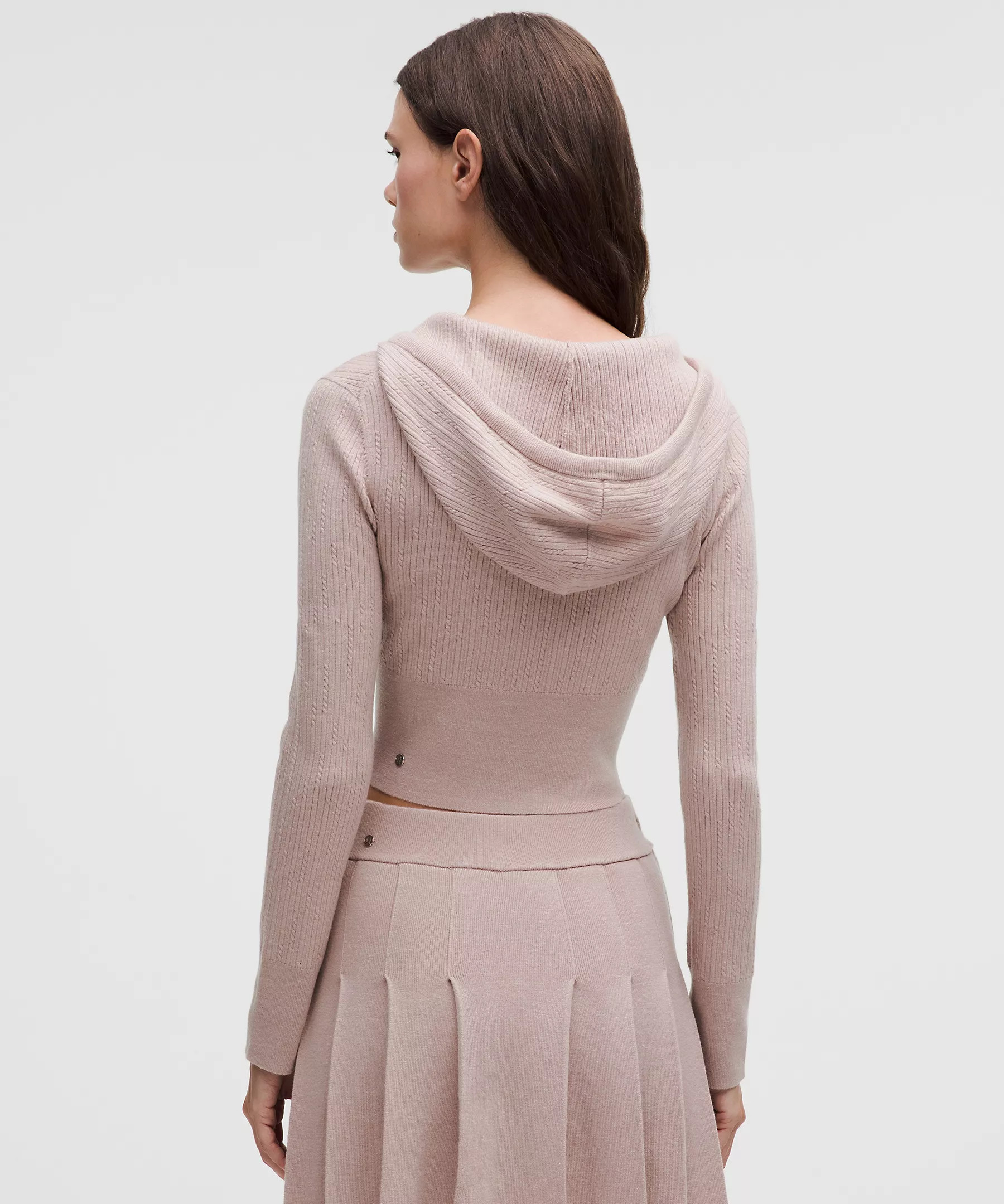 Micro Cable Merino Wool Hooded Cardigan | Lululemon (US)