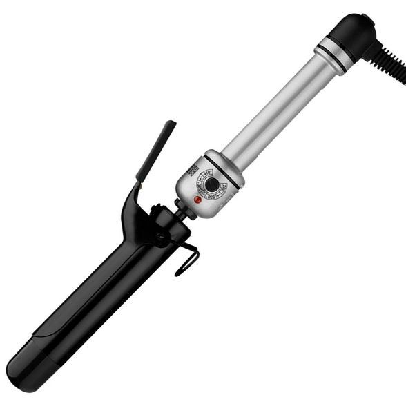 Hot Tools Pro Signature Ceramic Titanium Curling Iron - 1.25" - Black/Silver | Target