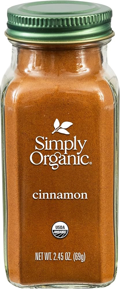 Simply Organic Cinnamon Ground Certified Organic, 2.45-Ounce Container | Amazon (US)