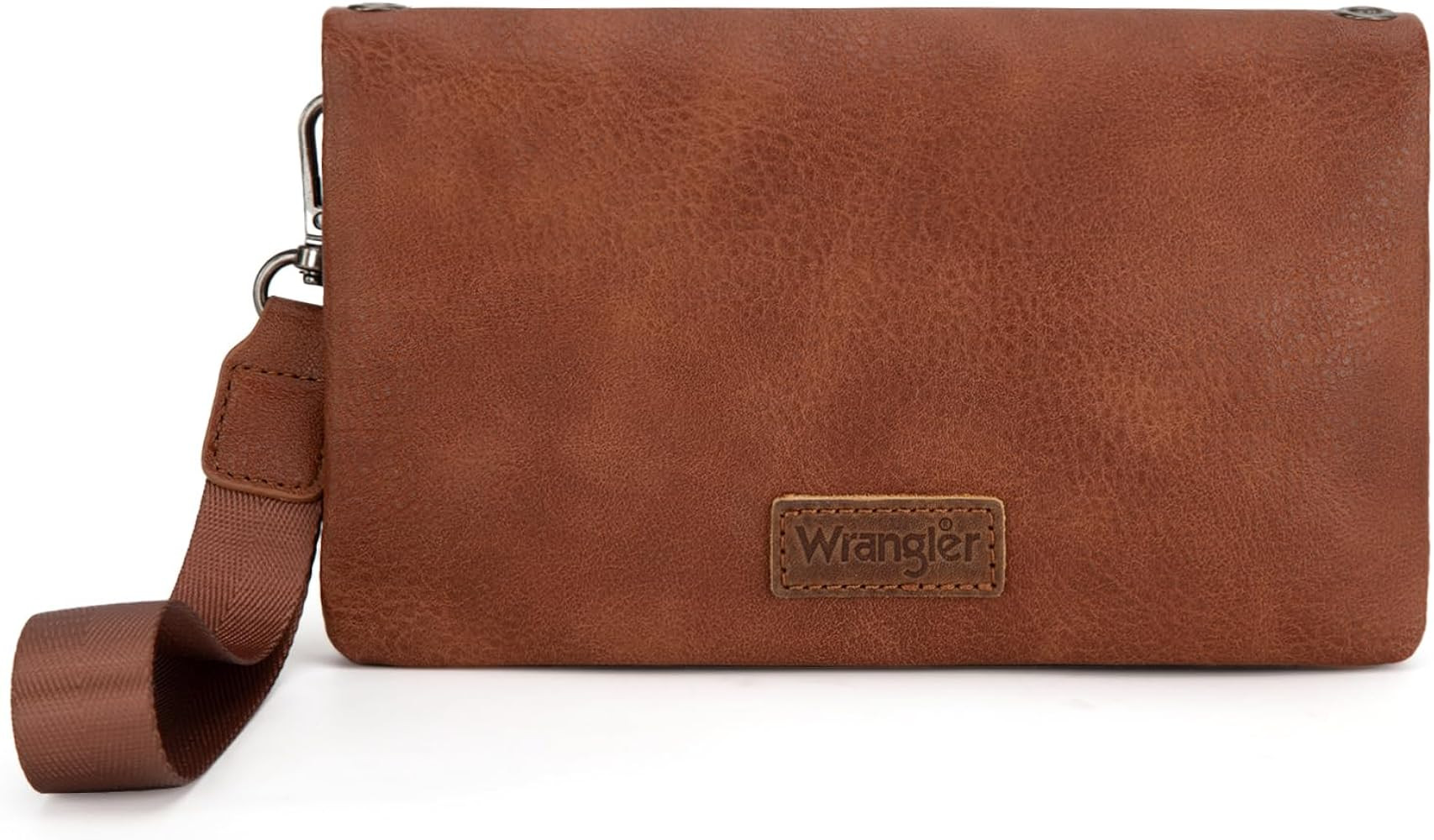 Wrangler RFID Blocking Bifold Clutch Credit Card Holder Purse with Crossbody Strap for Woman | Amazon (US)