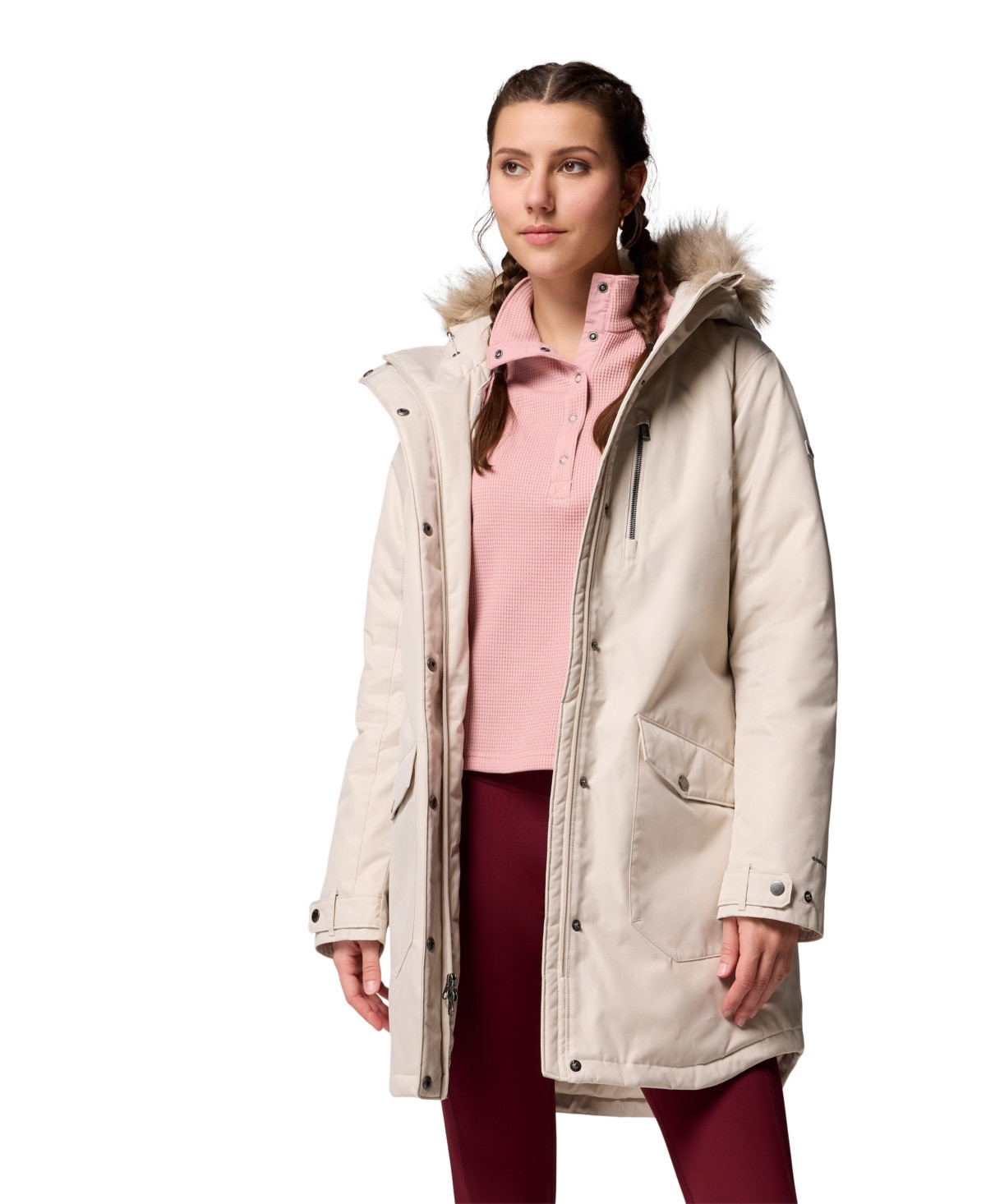 Columbia Women's Suttle Mountain Long Insulated Jacket - Dark Stone | Macy's