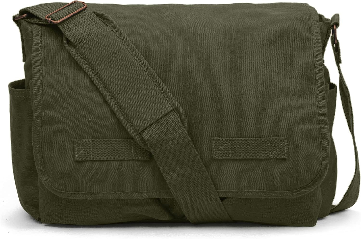 Classic Vintage Messenger Bag - Original Heavyweight Cotton Canvas Shoulder Bag with Upgraded Features | Amazon (US)