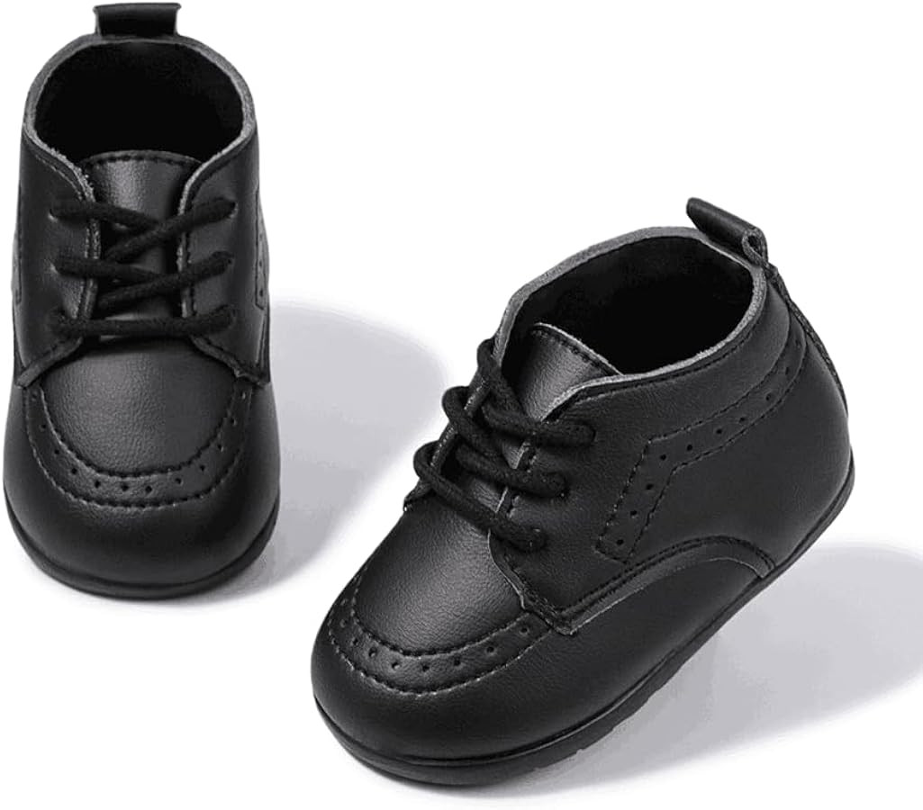 Meckior Infant Baby Boys Girls Classic PU Leather Wedding Loafers Brogue Toddler Oxford Dress Sho... | Amazon (US)