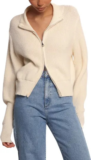 Kourtney Rib Zip Cardigan | Nordstrom