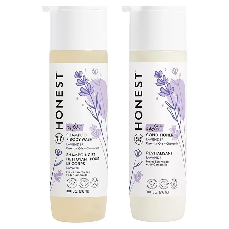The Honest Company Silicone-Free Conditioner & 2-in-1 Cleansing Shampoo + Body Wash Lavender Calm... | Walmart (US)
