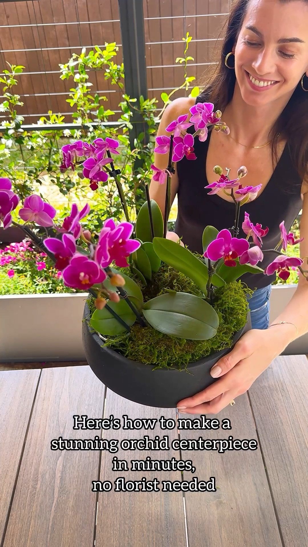 Want a centerpiece that looks elevated without spending a lot, this is such a simple way to do it.
	1.	Start with orchids in bloom
	2.	Remove them from their nursery pots
	3.	Place into your container
	4.	Use floral foam to secure everything, it is a total lifesaver for keeping your arrangement in place and letting you position each orchid exactly where you want it, shape it to fit your container
	5.	Adjust spacing until it looks balanced and natural
	6.	Top with moss for a clean, polished look. 

#orchiddecor #plantstyling #homedecorideas #plantlovers #diyhome

orchid centerpiece DIY | orchid arrangement ideas | how to style orchids at home | easy plant centerpiece | orchid decor ideas

#LTKOver40 #LTKHome #LTKmomlife