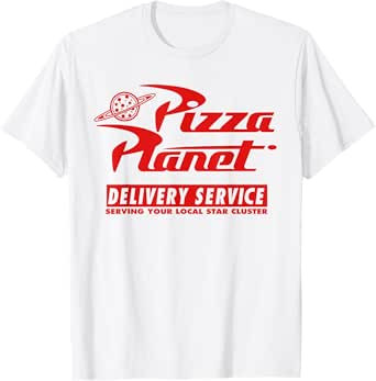 Disney PIXAR Toy Story Pizza Planet Delivery Service White T-Shirt | Amazon (US)