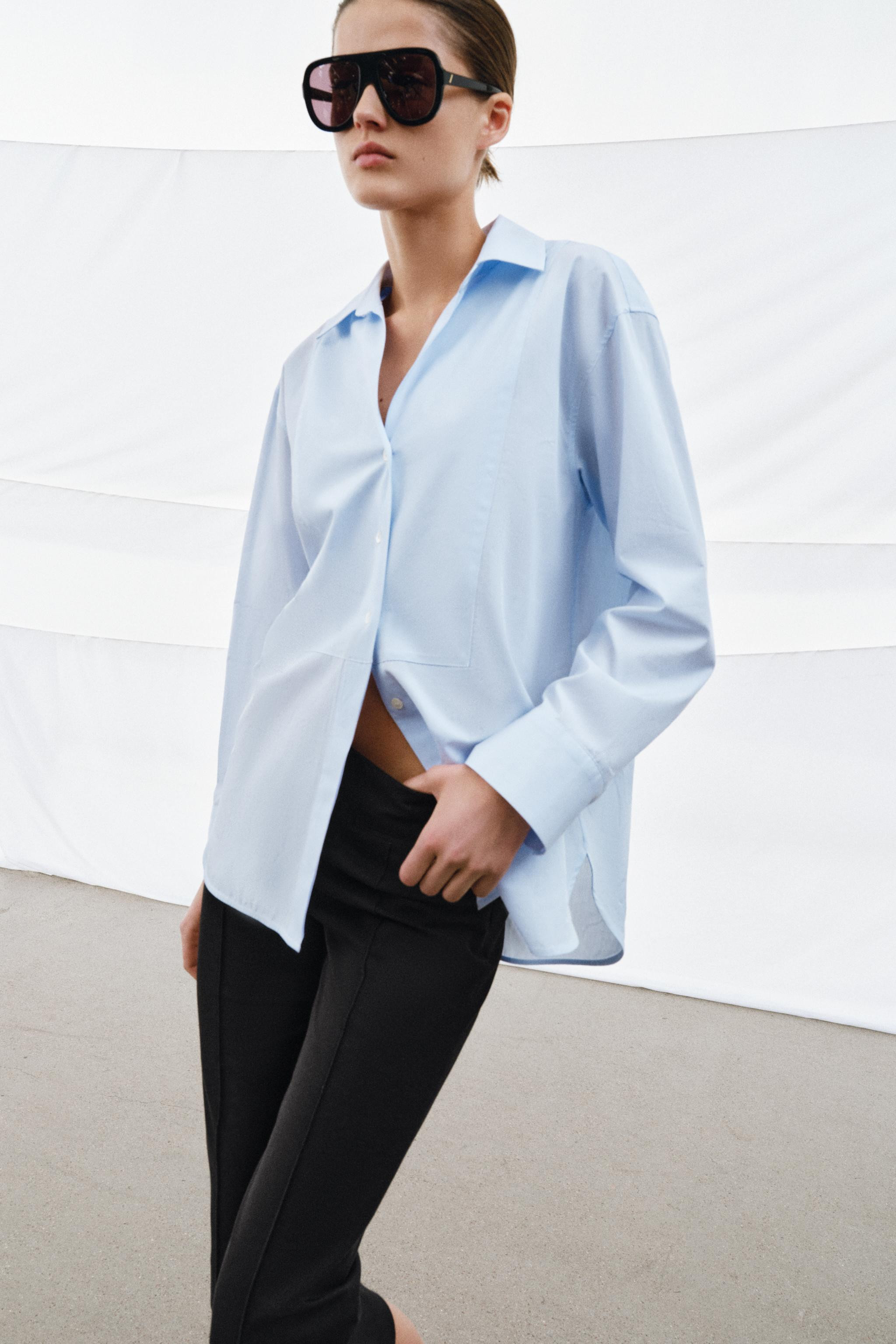 ZW COLLECTION POPLIN SHIRT | Zara US
