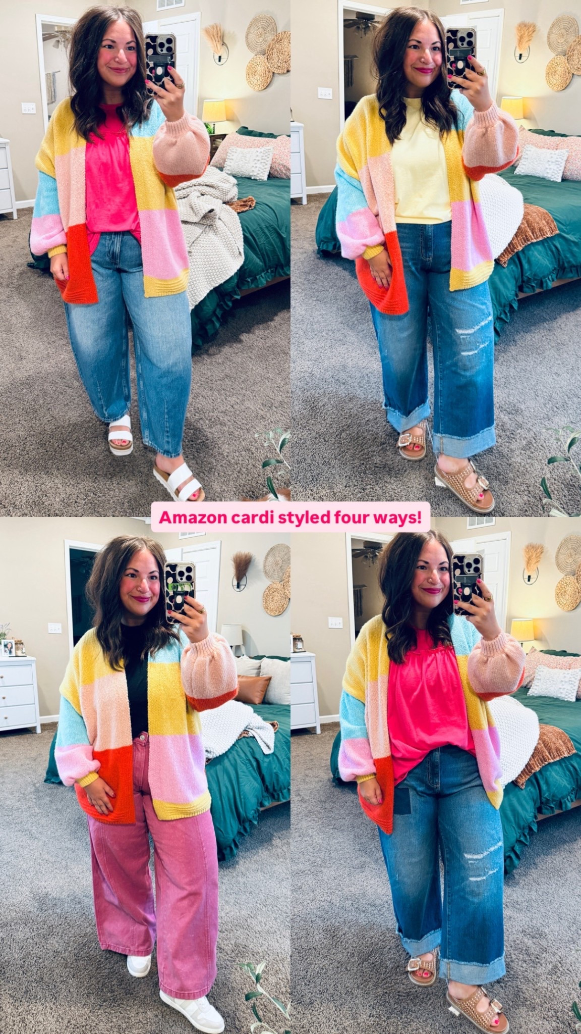 Amazon cardi styled four ways!

#LTKWorkwear #LTKSeasonal #LTKootd