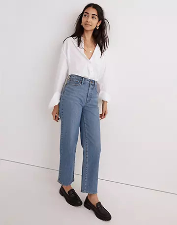 The Perfect Vintage Wide-Leg Crop Jean in Knoxville Wash | Madewell