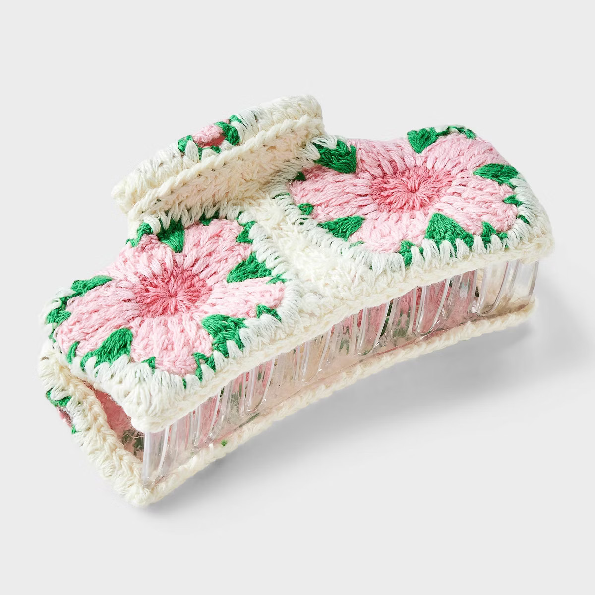 Knit Flower Claw Hair Clip - Wild Fable™ Pink | Target