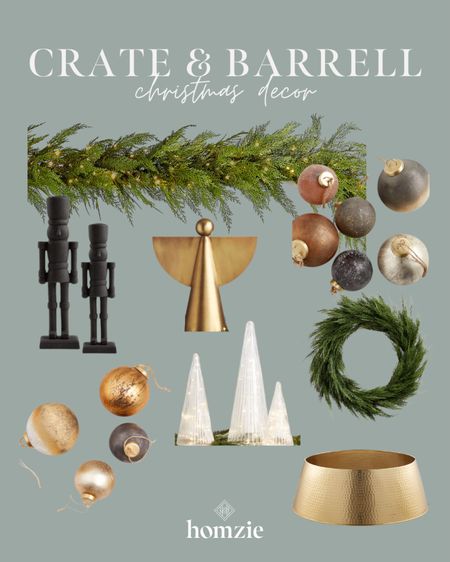 Crate and Barrell Christmas decor round up! We love the nutcrackers and these moody metallic ornaments! This whole collection is so good for the holidays! 

#LTKHoliday #LTKhome #LTKHolidaySale