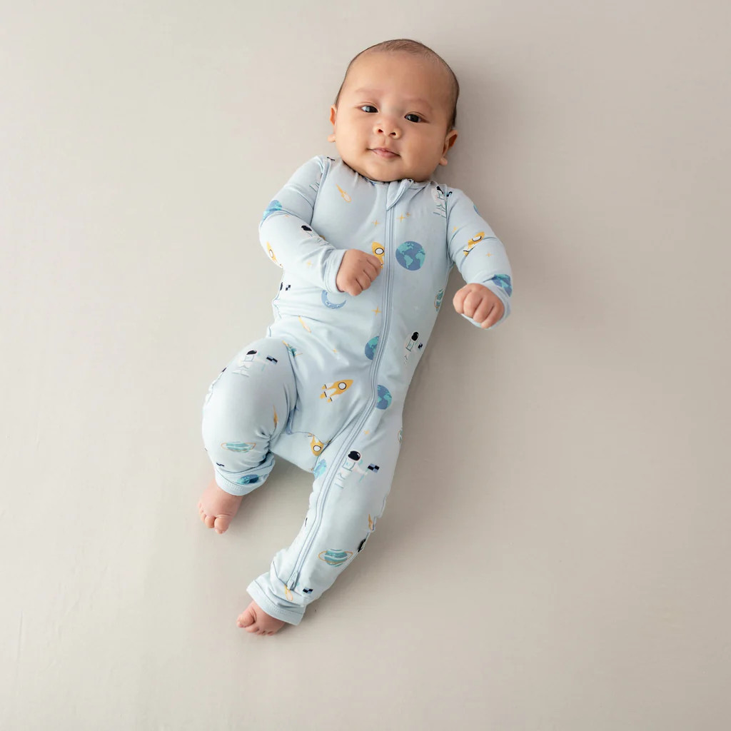 Zippered Romper in Ice Space | Kyte BABY