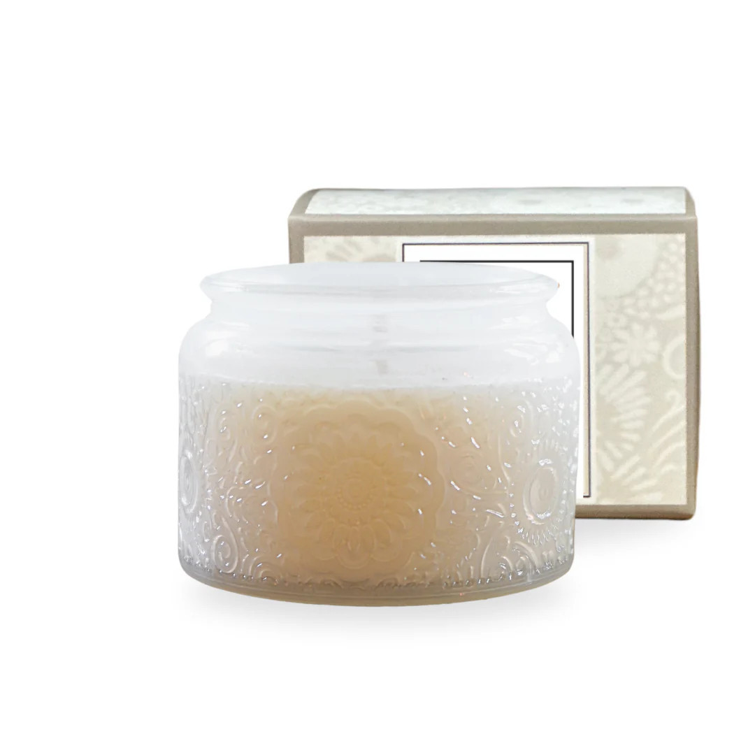 Sweet Sugared Vanilla Natural Candle 4oz Ellie Collection | Meaningful Mantras